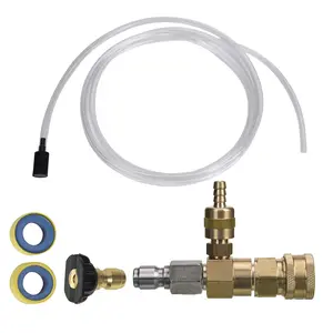 M MINGLE Adjustable Chemical Injector Kit for Pressure Washer, Soap Injector, 3/8 Inch Quick Connector fathersdaygift