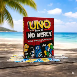 UNO No Mercy Card Game – Upgraded Edition with 168 Cards for Family & Adults, 2–10 Players Party Game, Challenging & Strategic Gameplay for Fun Night