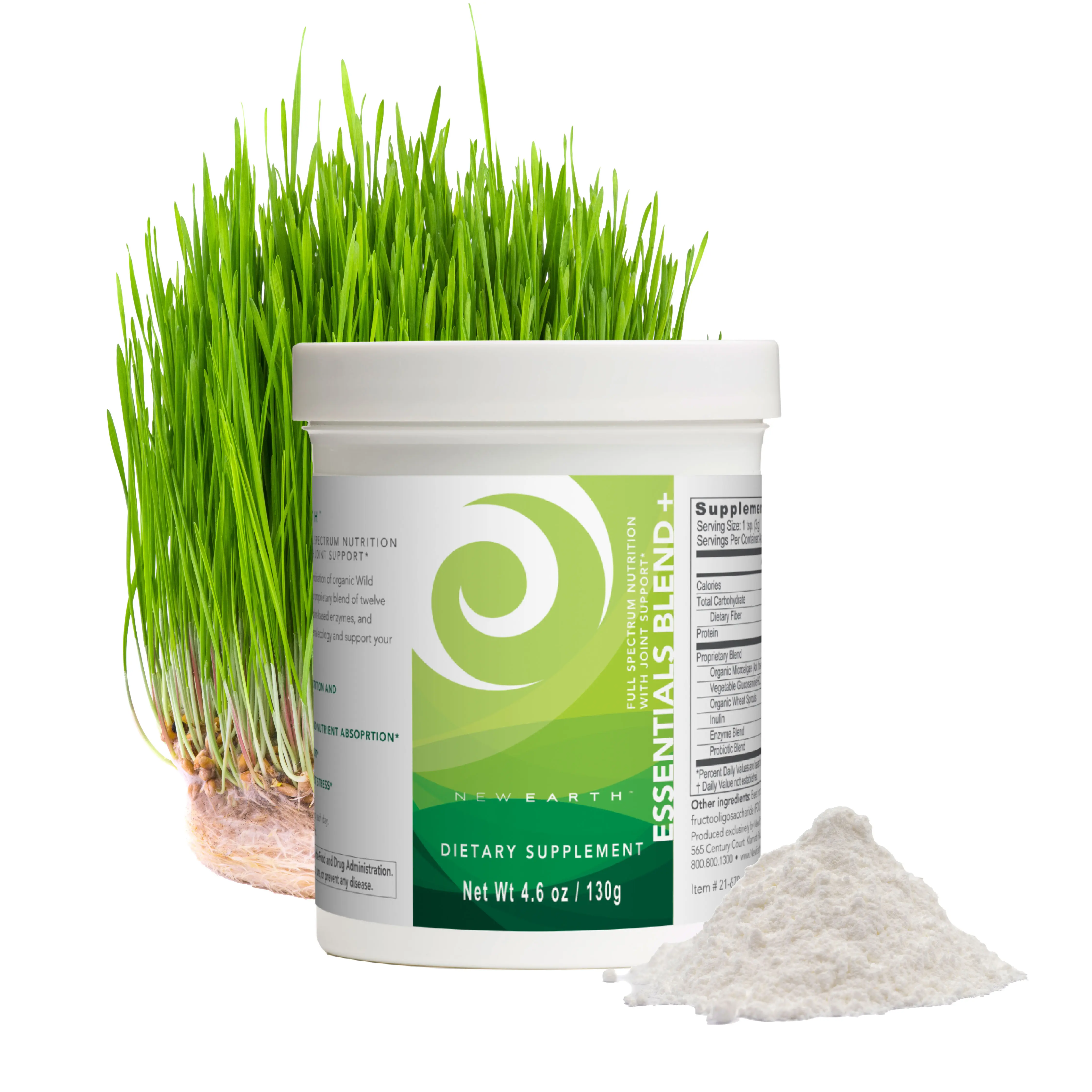 Essentials Blend+ – Superfood Powder with Probiotics, Enzymes & Glucosamine | Gut & Joint Support | Vegan