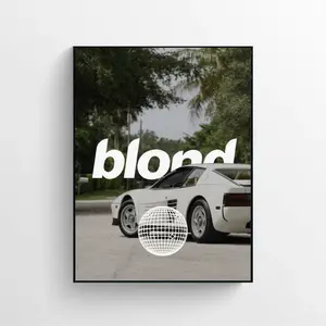 Blond Poster, Luxury Fashion Print,Unframed for Home Decor