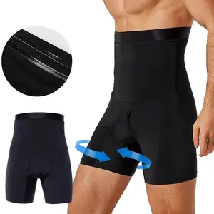 Men Tummy Control Shorts Body Shaper Compression High Waist Trainer Belly Tummy Control Shapewear Boxer Underwear Menswear Shirt