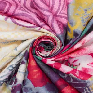 Pink Printed Cotton Broadcloth Fabric by the Yard | Dressmaking