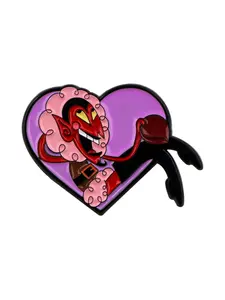 Fashion Cartoon Character Enamel Pin, Brave Girl Design Brooches, Unisex Casual Badge, Multifunctional Accessory for All Seasons, Durable Metal Pins