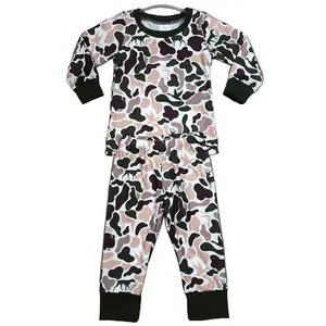 Boy Winter Pajamas Set Camo Boy Winter Clothing Set Pants Set