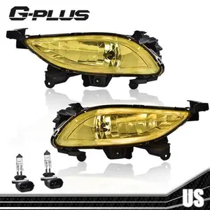 Fit For 2011-2013 Hyundai Sonata Yellow Bumper Fog Lights Driving Lamps W/Bulbs