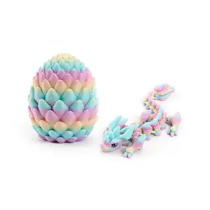 3D Printed Ice Crystal Dragon Egg Model, Jointed Design, Multiple Colors, Home Indoor Outdoor Decor, Holiday Theme Gift