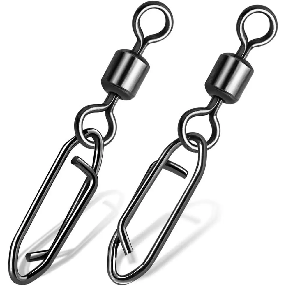Fishing Speed Clips 50 count Quick Change Fishing Swivels & Snaps Fishing Speed Clips Barrel Swivels Fishing Tackle Saltwater Fishing JianShuLuxe