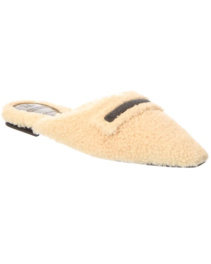 Brunello Cucinelli Shearling Mule