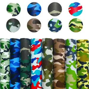 8PCS Camouflage Printed Faux Leather Set 8.2"x11.81" | Very suitable for DIY handmade crafts, home decor, bags, earrings, jewelry and other craft materials | In stock at US overseas warehouse