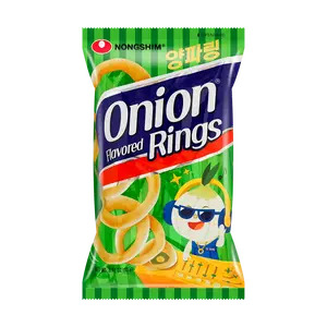 Nongshim Onion Rings Snack 90g - Korean Savory Crispy Rings, Henry Lau Favorite, Random Packaging