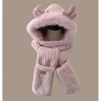 Pink(Hat, scarf, gloves)