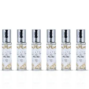 Pure Musk Roll On Perfume Oil CPO 10ML (0.34 OZ) By Ard Al Zaafaran | A Whisper Of Pure White Musk, Perfect For Subtle Elegance. (Pack Of 6)