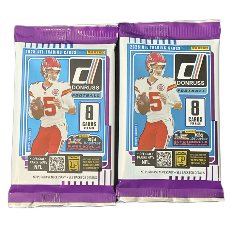 2-Pack 2025 Donruss Collectible Sports Card Set, Authentic Retail Box Trading Cards, Collectible Sports Cards