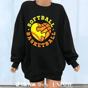 100% Basketball Gifts – Softball & Basketball Long Sleeve Sweatshirts For Fans Hoodied Ultra-Soft Cotton Sweaters Hoodied Unisex Fleece Hoodie