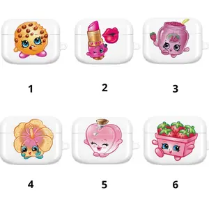 Shopkins Cartoon Print Airpods case, Cute Cartoon Shopkins Case Cover For Airpods 1,2,3,4 & Airpods Pro 1 2 3