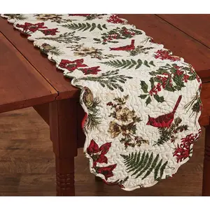 Cardinal Quilted Table Runners
