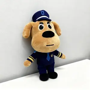 Labrador Sheriff Plush Toy, Soft Huggable Police Dog Doll with Sheriff Badge & Uniform, Cuddly Gift for Kids, Perfect for Birthday, Christmas & Easter, Bedtime & Role Play Stuffed Animal, Kids Room Decor