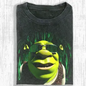 Shrek Cool Sunglasses Meme Shirt, Green Ogre Shirt, Retro Shrek Shirt, 90s Style Shrek Tee, Funny Shrek Meme Shirt