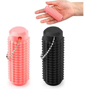 X-SRT07 Little Ouchie Pain Fidget 2 Pack , Fidget Toys for Adults , 3D Printed Stim Sensory Toys for Stress Relief , Birthday for Men (Black & Pink 2Pack)