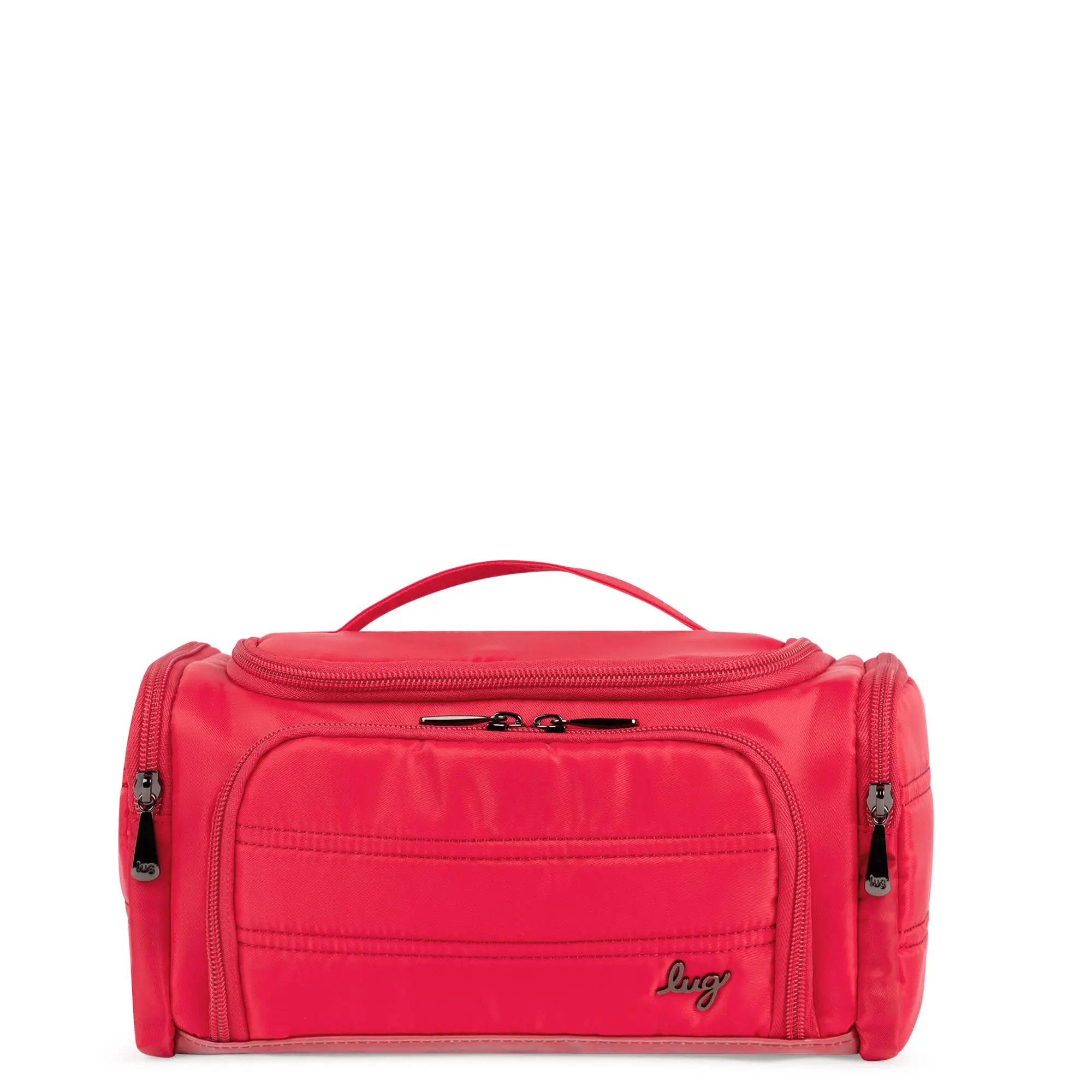 Lug Trolley Medium PVC Travel Makeup Bag Organizer - Multi-Compartment Portable Cosmetic Bag, Top Handle Luggage Accessory for Neat Storage, Ideal Gifts for Women