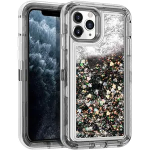iPhone 11 Pro(5.8) Liquid Glitter Defender Case HYB03D Accessories Cover