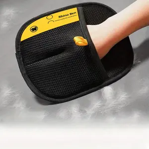 FurMingle Double-Sided Deshedding Mitt for Pets - Gentle Massager Tool for Long & Short Hair Fur, Efficient Grooming & Fur Removal Gloves