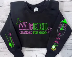 Wicked Changed for Good Shirt, Wicked Fan Gift Sweatshirt, Defy Gravity Sweatshirt, Wizard of Oz , Broomstick Magic Sweater