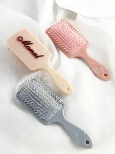 Personalized Name Engraved Hair Comb – Anti-Static Portable Hair Brush, Custom Bridal & Gift for Her