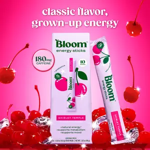 Bloom Nutrition Energy Sticks (10 Sticks) – Focus & Metabolism Support – Natural Caffeine & B Vitamins
