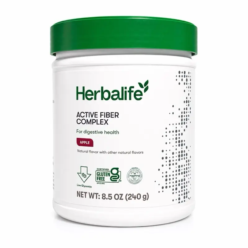 Herbalife Active Fiber Complex Dietary Supplement - New Look, Same Formula, Apple Flavor, Healthcare Nutrition Vitamin Digestive Wellness Support
