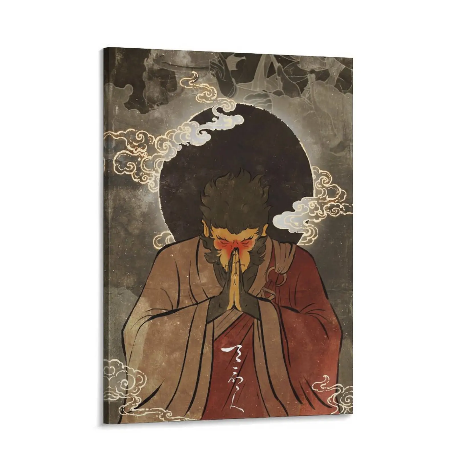 Black  Wukong Poster, Video Game Poster, Minimalist Game Print, Game Room Poster, Gamer Gift, Game Print Poster, Game Wall Art