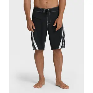 Fluid 2k Pro 21" Boardshorts - Black/White - Black