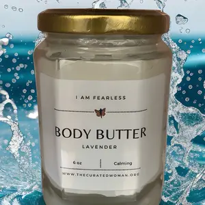 Fearless Body Butter - All-Natural Moisturizing Lotion with Mango Butter, Coconut Oil, Sweet Almond -  for Men and Women - Comfort, Blend, Soothing 24-hour moisture
