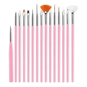 UV Gel Acrylic Nail Art Brush Set - Includes Liner Brushes, Painting Pens & Tip Design Tools for Manicure Art. Multi-Piece Set for Precise Stroke Control, Suitable for Daily Manicure or Creative Nail Design