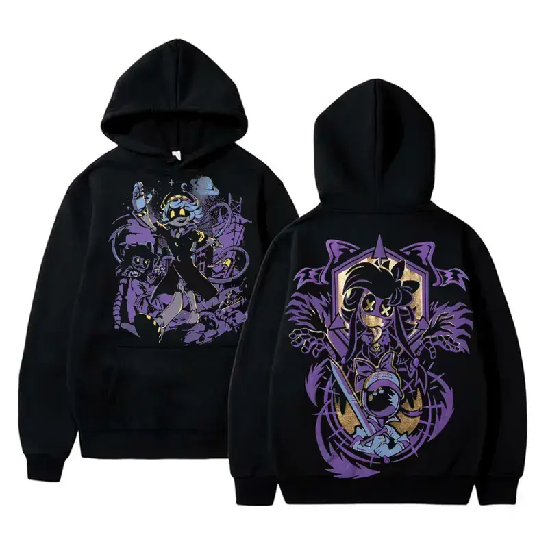 Men's Retro Game Murder Serial Designation Graphic Anime Oversized Hoodie - Comfortable Long Sleeve Unisex Tops, Vintage Pullover Style Gift for Birthday, Christmas Pullover
