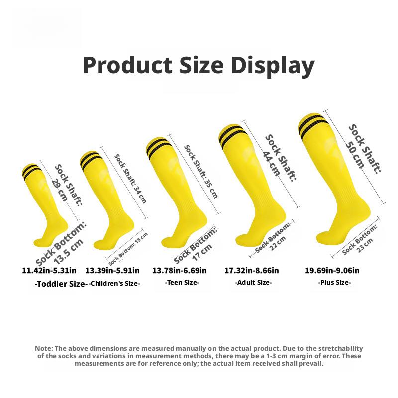 New thin breathable football socks, professional training long tube striped high-elastic football gear