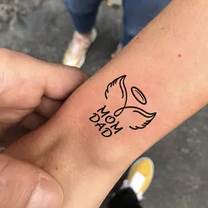 Simple Line Art Family Herbal Fruit Tattoo Stickers, Elegant & Trendy, Waterproof Safe Non-Toxic, Perfect for Wrist & Arm, Daily Wear