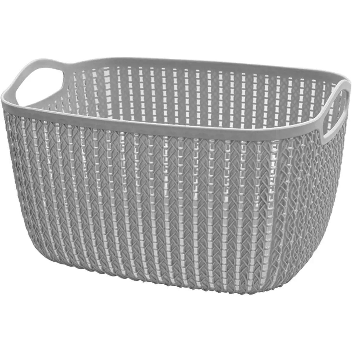 Storage basket organizer with handles | storage box, gray, spice box, vegetable basket Lightweight