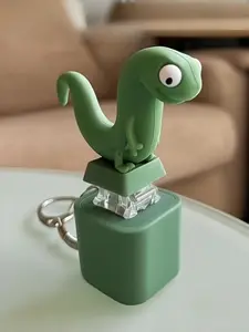 Lizard Keychain with Rechargeable LED Light, Realistic Croak Color Changing Fun Toy, Perfect Gift for Kids & Adults, Cool Keychains, Keychain Flashlight