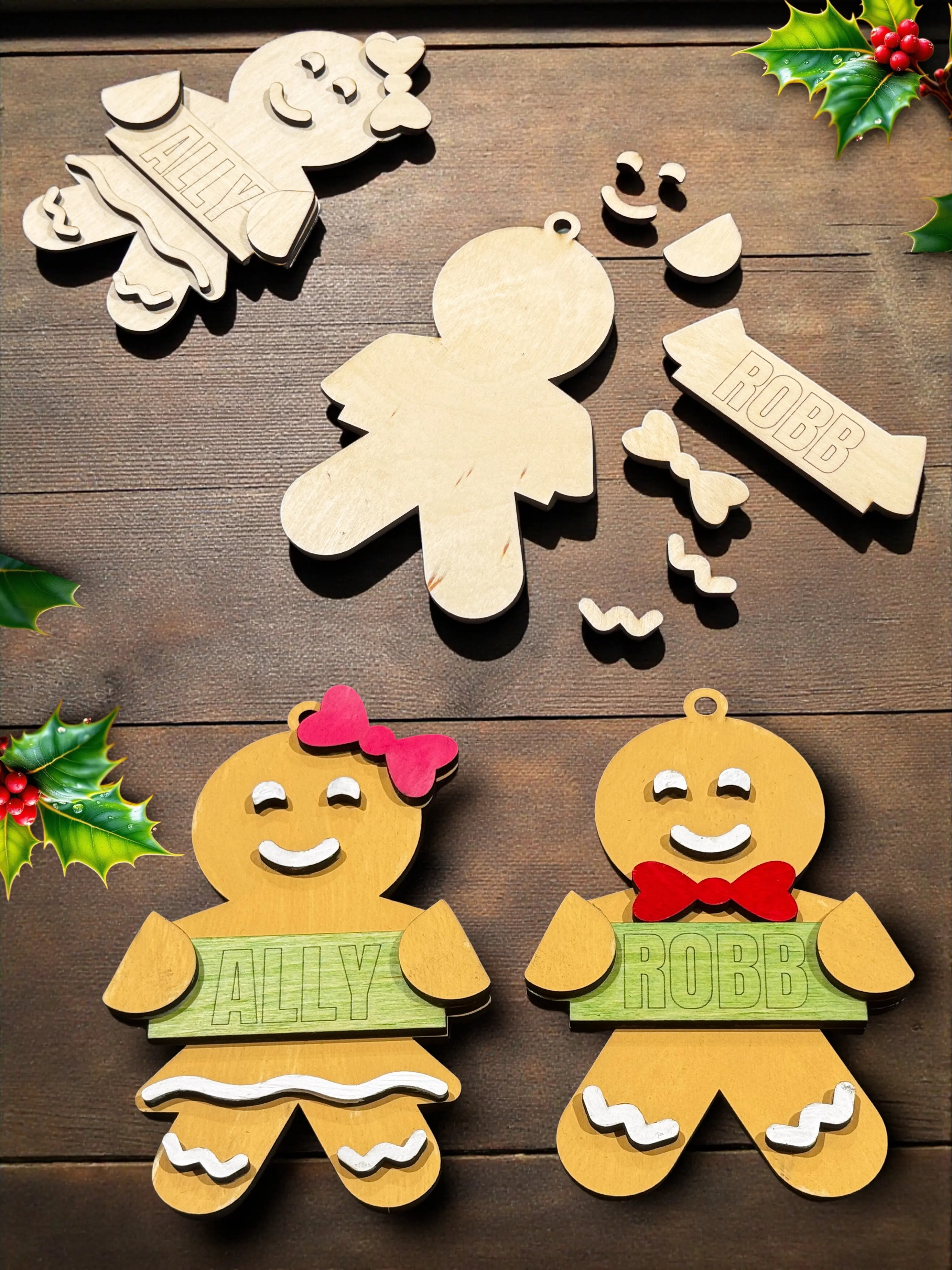 🎁 Family Craft Night: Personalized DIY Christmas Ornament Kit