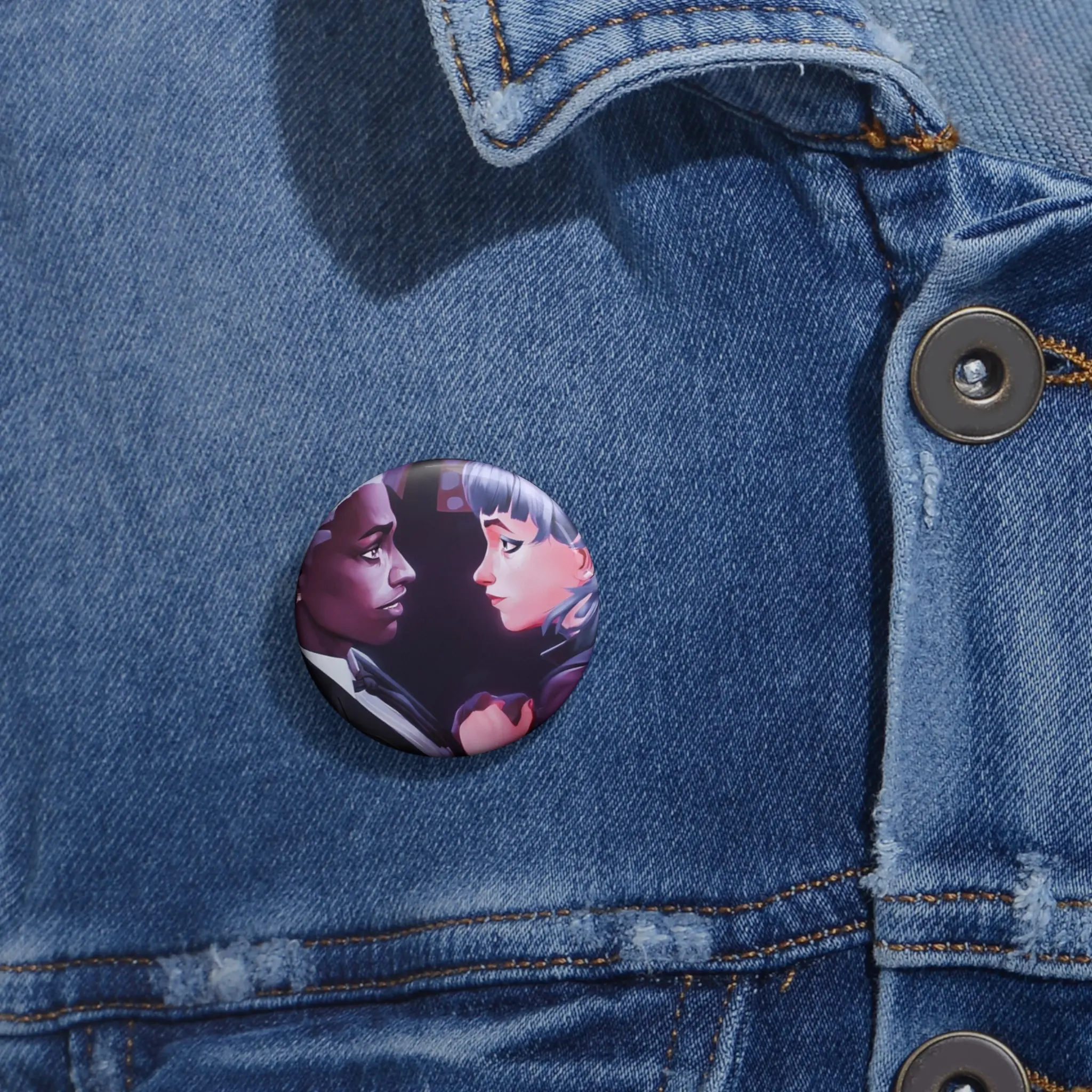 Ekko and Powder Pin Buttons