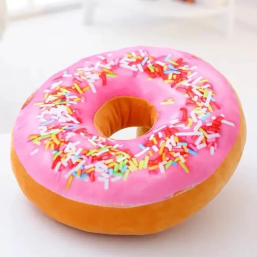 Pretty in pink donut pillow