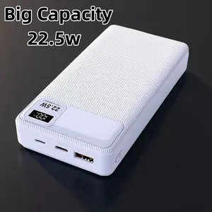20000mah 22.5W Fast Charge Portable Power Bank, Ideal for Business Travel, Compatible for Apple and Android Phones