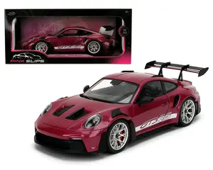 1:18 Pink Slips Porsche 911 GT3 RS Red Violet Metallic with White Stripes by Jada