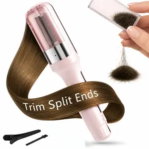 Split Ends Hair Trimmer for Women, Cordless Rechargeable Hair Split Ender, Removes Damaged Hair Without Changing Length, Type C Charging, Portable Hair Care Styling Tool