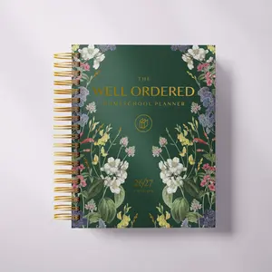 The Well-Ordered Homeschool Planner - 2026-2027 Edition, Office Stationery Personal Organiser for Homeschooling