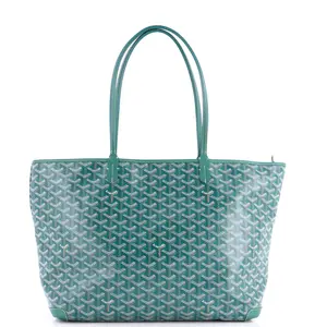 Pre-owned Goyard Canvas Coated Shoulder Bags Artois Tote Coated Canvas MM by Rebag