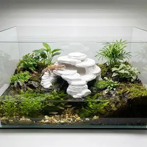 High-Quality 3D Printed Pla Aquarium Decor, Freshwater & Saltwater Compatible, Non-Polluting, Natural Look, Secure Placement Needed