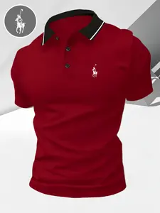 Men Women Summer Fashion Casual Outdoor Sports Short Sleeve Polo Shirt, Athletic Shirt, Quick-Dry Breathable Fabric, Running Fishing Essential