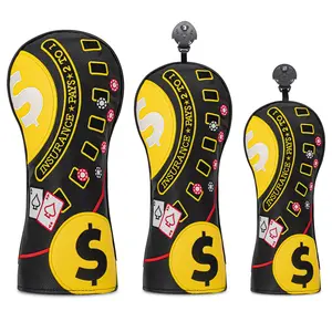 Golf Club Wood Head Covers for Driver Fairway Hybrid, Durable Protection, Stylish Design, Essential Accessory for Golf Enthusiasts